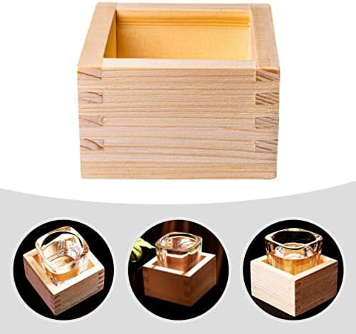 Drveno drvo sake šalice japanske kutije masu drvena šalica nedovršena drvena olovka KUNGFU TEACUP za kućnu kuhinju espresso