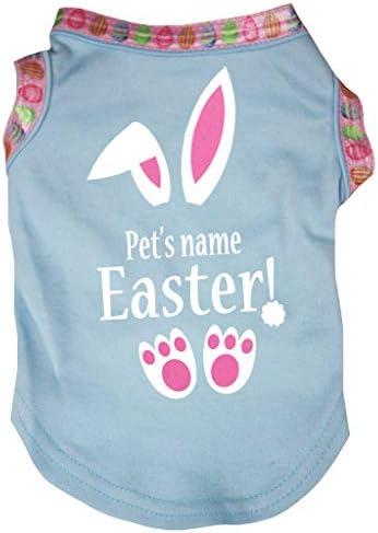 Petitebella personalizirajte sretne uskrsne uši pamučne košulje štene pseće odjeću