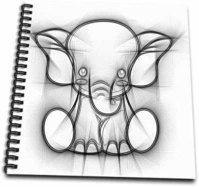 3D Rose Sketch Elephant za djecu crtanje knjige