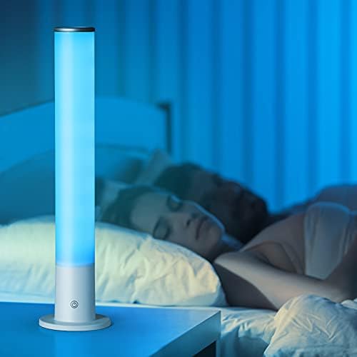 Geftzrd noćna lampica s USB priključkom, prigušena svjetiljka noćnog ormarića za spavaću sobu, daljinsko upravljanje boja