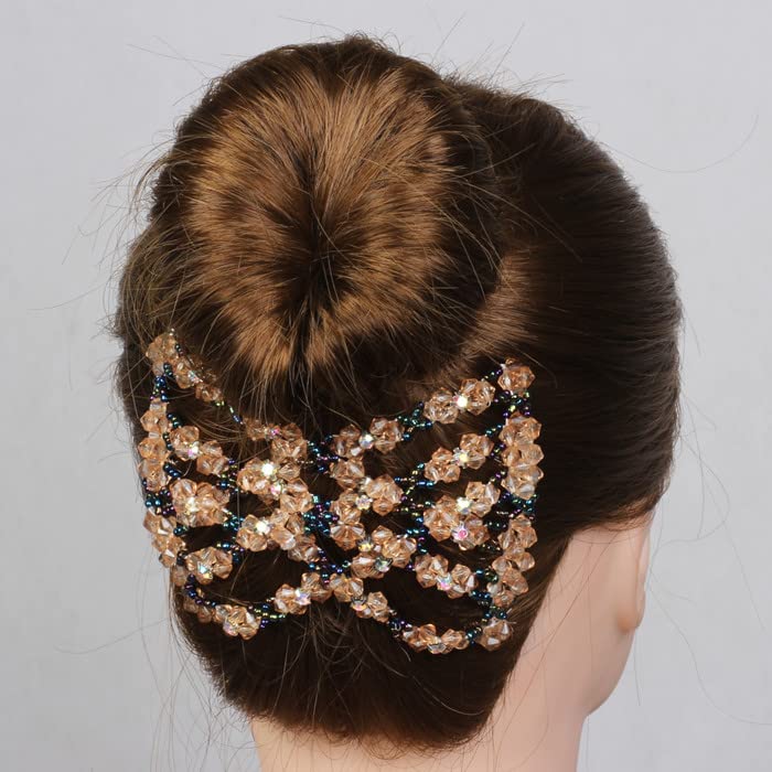 Lovef 1pcs multifunkcionalna perlica čarobna kosa češalj elastična dvostruka lagana isječnica za kosu za kosu umetnuti nakit