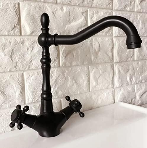 Okretni izlijevanje vode ulje ulje utrljano crnu brončanu dvostruku ručicu jednostruka kuhinja sudoper i kupaonica slavina