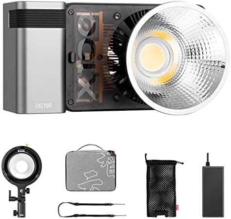 Zhiyun Molus X100 Combo LED džepna svjetlost, Bi-Color 100W Cob Video Light 17317Lux 2700K-6500K CRI 95+/TLCI 97+ s Bluetooth