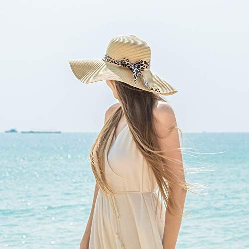Ljetna disketa od slame za žene djevojke sunce Zaštitni modni cvijet sklopivi odmor za odmor vizir slamke kape