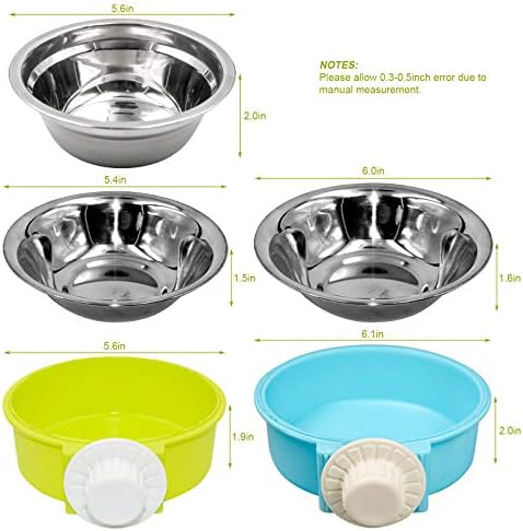 Zdjela za mačke od 2 u 1 i zdjela za kućne ljubimce od nehrđajućeg čelika, uklonjiva viseća zdjela za kućne ljubimce od nehrđajućeg