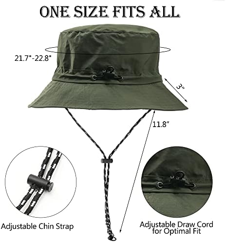 Caomoland kašike kašike pakirajući boonie šešir zaštita od sunca ribolovni šešir podesivi sunčani šešir plaža planinarski