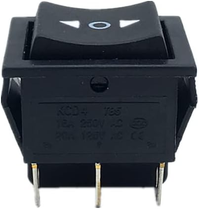 1PCS KCD4 Switch Switch prekidač ON-OFF-OFF-na 3 Pozicija 6 igle sa svjetlima 16A 250VAC/ 20A 125VAC-