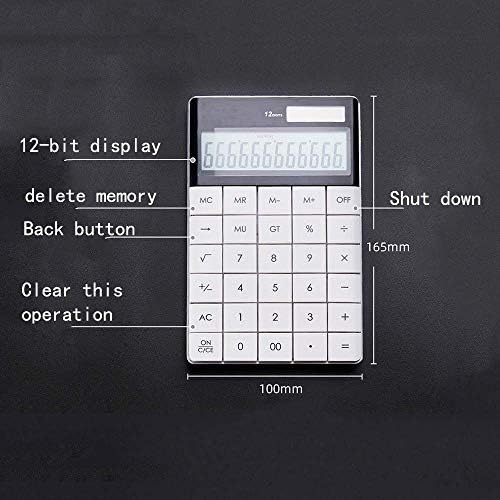 YFQHDD Kalkulator tanki kalkulator solarne energije za kućni ured za radnu površinu kalkulator LCD zaslon poslovanje mini
