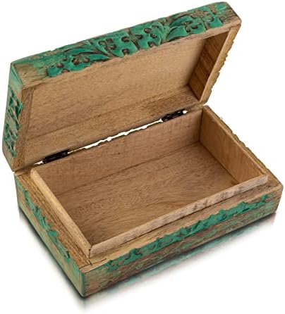 Izvrsni rođendanski pokloni ručno izrađeni ukrasni drveni nakit kutija stablo života Organizator nakita Organizator čuvanje