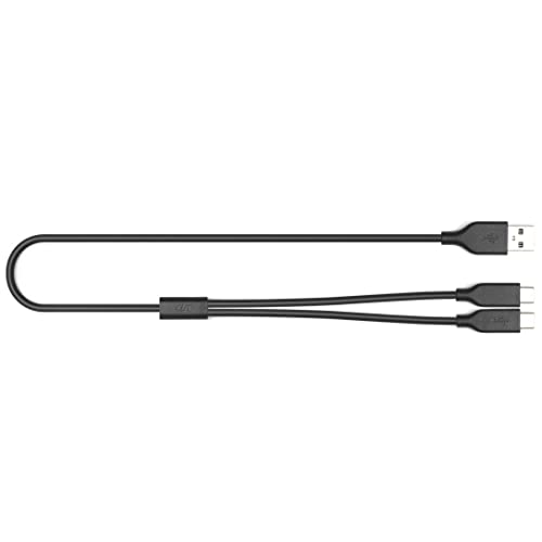 RotorLogic originalni kabel za razdjelnik DJI, USB tipa A do dva tipa-C, ukupna duljina 20 , koristite za DJI Pocket 2 i