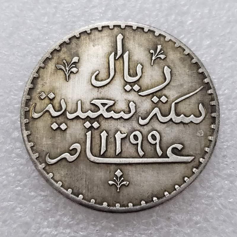 Antikne replike replike za rukotvorinu Komemorativne kovanice Dorade stari srebrni dolar Silver okrugli strani kovanice Antique