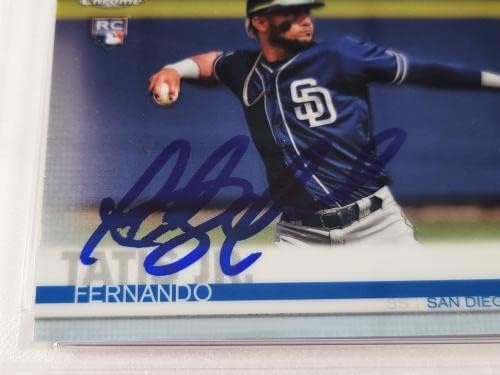 Fernando Tatis Jr. Autographed 2019 Topps Chrome Rookie Card 203 San Diego Padres PSA 9 PSA/DNK 64993267 - Baseball Slabbed