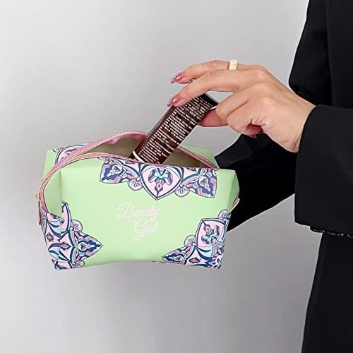 WLZ Mandala Makeup torba za žene male simpatične egzotične kozmetičke torbe za šminku za šminkanje za torbicu kožna toaletna