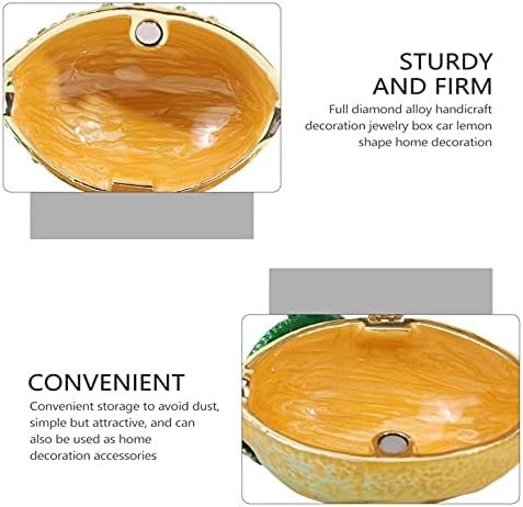 Generička kutija za nakit limun oblik kutija za pohranjivanje kristalnog oblika limuna Unutarnje dekoracije radne površine