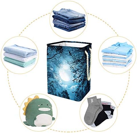 UNICEY Mjesečeva noćna vodootporna preklopna kanta za pranje rublja za dječju spavaću sobu dječja vrtića