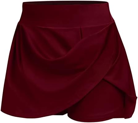 4. srpnja teniske suknje s kratkim hlačama za žene s visokim strukom nabojeni protočni golf Skorts 2 u 1 američkoj zastavi