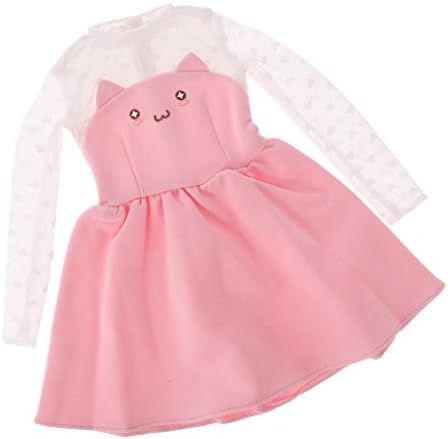 ZHJBD trendi ružičasto lice pletena čipkastog rukava s jednodijelnom haljinom za suknu za 1/3 bjd sd kao DZ odjeća Pinkcoding/1596