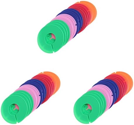 Artibetter 60pcs vješalica za stalak za clo tkaninu Odjeća plastične oznake Koncentrični razdjelnici Podreznica i razdvajanje