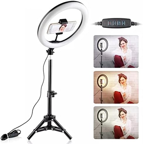 26 cm podesiva LED prstenasta svjetiljka za šminku s držačem telefona stativ za snimanje selfie kamere
