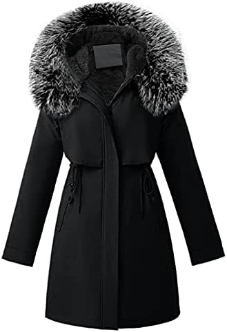 Ruiy zimski kaputi Žene toplinsko lažno kapuljač jakne moda casual pamučni kaputi debeli topli vitki fit stilska jakna s