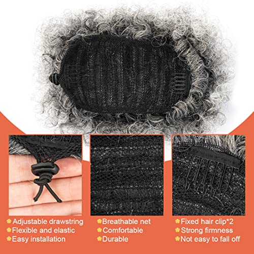 Afro slojeviti rep s kravatom kovrčava punđa sintetički kratki pramenovi za ekstenzije ukosnice frizure za crne žene