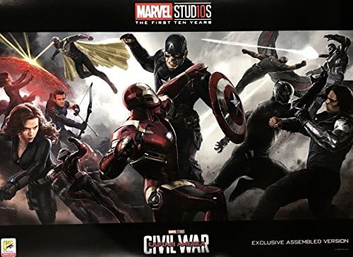 Marvel's Captain America Građanski rat 15. X21 originalni promotivni plakat SDCC 2018 metvica