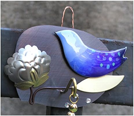 Ručno izrađeno Blue Bird Bell sretno orijentalni stil blagoslovio kućni vrt viseći Windchime 2 vrste zvona / 0,2 lb
