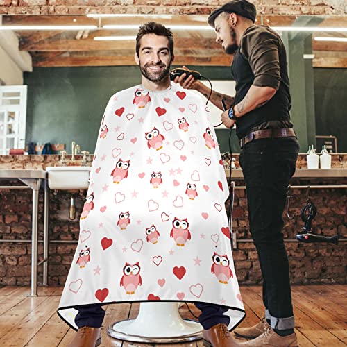 visesunny brijač ogrtač šarena sova poliestera za rezanje kose salon rta rta pregača protiv kosa anti-statička frizura otporna
