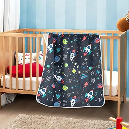 CATAKU SPACE SLATNA Zvijezda za bebe za dječake djevojčice pamučne deke deke krevet Bacanje mekanog toplo primanja dječjeg