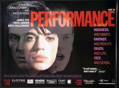 Izvedba Mick Jagger Nicolas Roeg 2003 BFI Original 30x40 Britanski četverokutni plakat