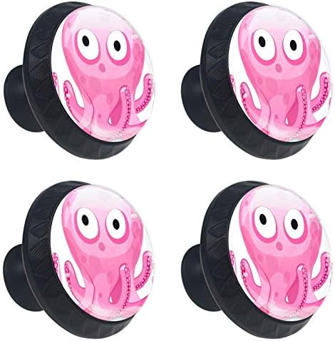 _ Slatka ružičasta hobotnica hobotnica ladica povlači ručke ormar toaletni stolić ručka komoda povlači ručku s vijcima 4pcs