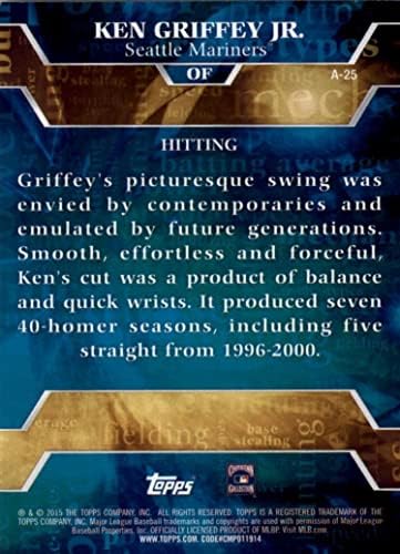 2015 Ken Griffey Topps Arhetipovi MLB Baseball Series Mint Insert Card Arhetipovi A-25 Ken Griffey Jr. M