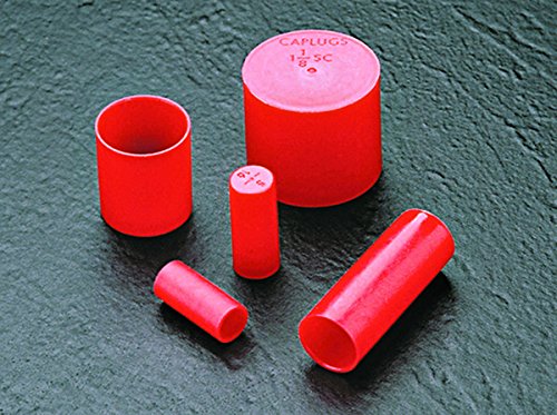 Kapka plastične rukave za krajeve cijevi. SC-2011-M, PE-LD, CAP ID .875 Duljina 1,75, crvena