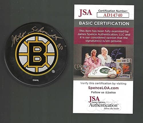 Milt Schmidt potpisao je suvenirni pak Boston Bruins iz meme - a-NHL pakove s autogramima