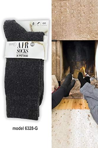 Čarape od vunene vune, 2 pakiranja merino vune organski pamuk bogati muške crne haljine čarape