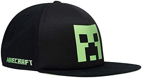 Minecraft za dječake u meniju-crno-zeleni šešir za mlade s kopčom na stražnjoj strani