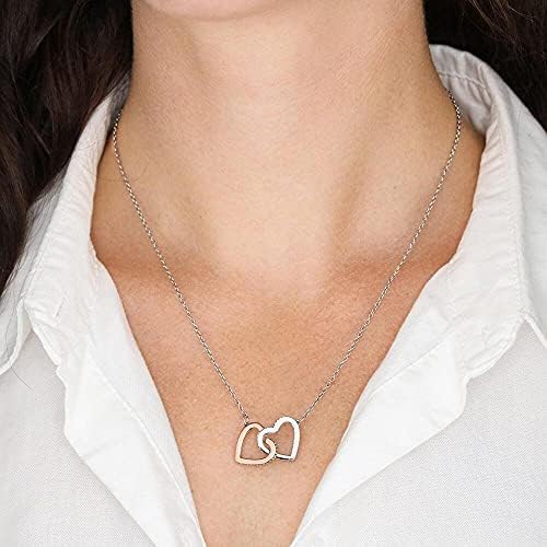 Nakit s porukama, ručno izrađena ogrlica- Personalizirana darovna srca, 75. rođendan za njezin dar, poklon za 75. rođendan