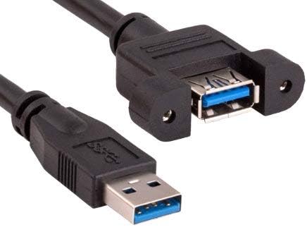 KENTEK 3 stopala ft Spuerspeed USB 3.0 Upišite kabel za produženje ploča 28 AWG 5,0 Gbps mužjaka do ženskog m/f prijenosa