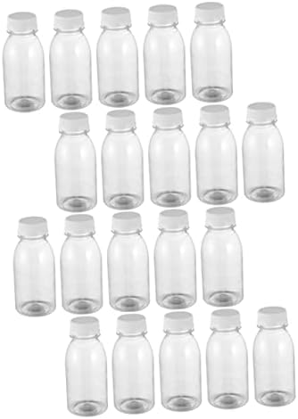 Upkoch 60 pcs prazna plastična boca zgušnjava set za kućne ljubimce prozirno
