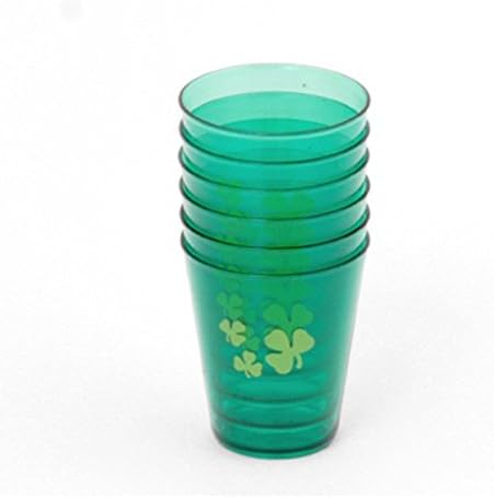 Dan Svetog Patrika za piće za 4 plastične šalice 18pc 12 oz zabave, zeleno