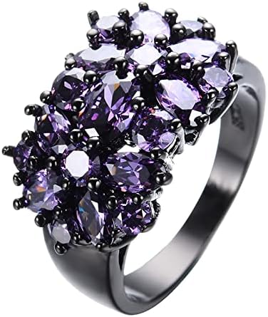2023 novi elegantni ljubičasti jedinstveni dizajnerski Vintage večernji Božićni vjenčani prstenovi za žene modni nakit muški