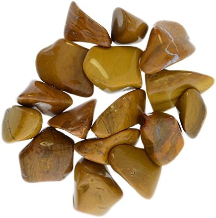 Materijali hipnotičkih dragulja: 1 lb je srušio žuto jasper kamenje s Madagaskara - mali - 0,75 do 1,5 AVG. - Spektakularne