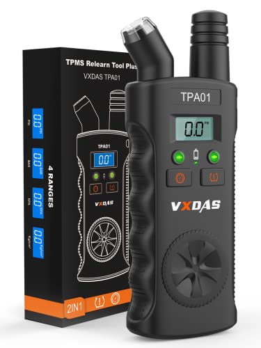 VXDAS TPMS Relearn Tool PLUS digitalni tlak tlaka gume 150 psi, TPA01 2 u 1 TPMS Reset senzor za GM Buick/Chevy/Cadillac,
