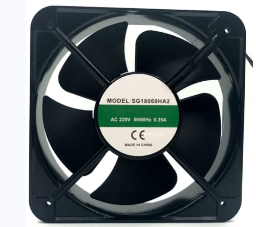 SG18060HA2 ventilator, za 180x180x60mm 220V 0,35A 18060 2-žični ventilator za hlađenje