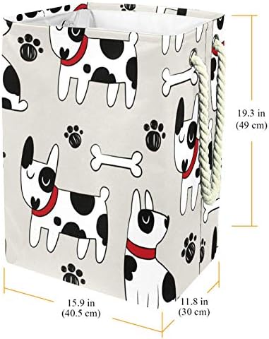 Predimenzionirana košara za rublje s uzorkom slatke pseće koštane šape s uzorkom kućnih ljubimaca sklopive košare za rublje