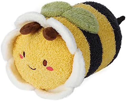 Flower Bee plišana igračka, 11 Smiješno slatka punjena lutka s Plushie jastukom, mekani pahuljasti rođendan zagrljaj jastuka,