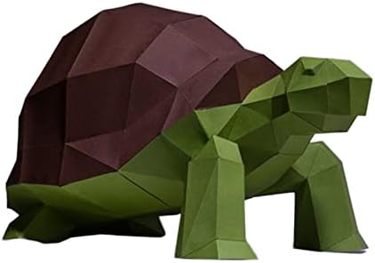 Kornjača oblik 3D papir trofej diy origami zagonetka geometrijski papir model ručno izrađeno ukrašavanje kuće ukras kreativni