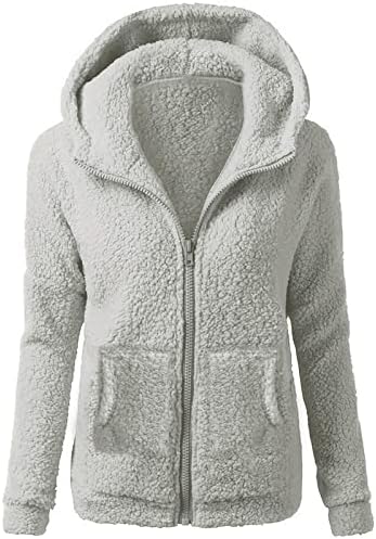 Daseis ženski kaput, zimska jakna ženski trendu plus veličina dugih rukava, jakna s kapuljačama s kapuljačom pahuljasta udobnost