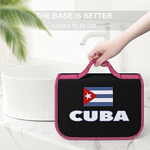 Kubanska zastavica toaletna torba s visećim kukom šminka kozmetička torba organizator za turističku teretanu kupaonicu