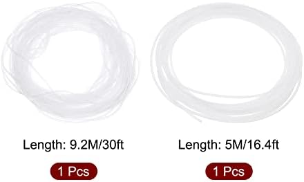 Meccanixity 0,5 mm x 1 mm 9,2m crijeva materijal silikonsko gumeno crijevo čisto i 1 mm x 2 mm 5m ptfe 3D cijevi za pisač
